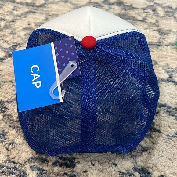 Three Smiley Face Trucker Hats USA, Red, White and Blue! NWT! - Picture 2 of 4